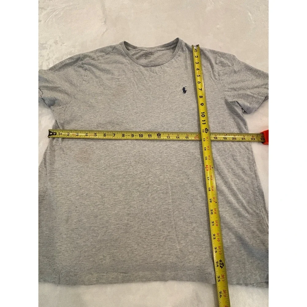 Polo Ralph Lauren Mens Large Gray Short Sleeve Crewneck Pony Logo T-Shirt